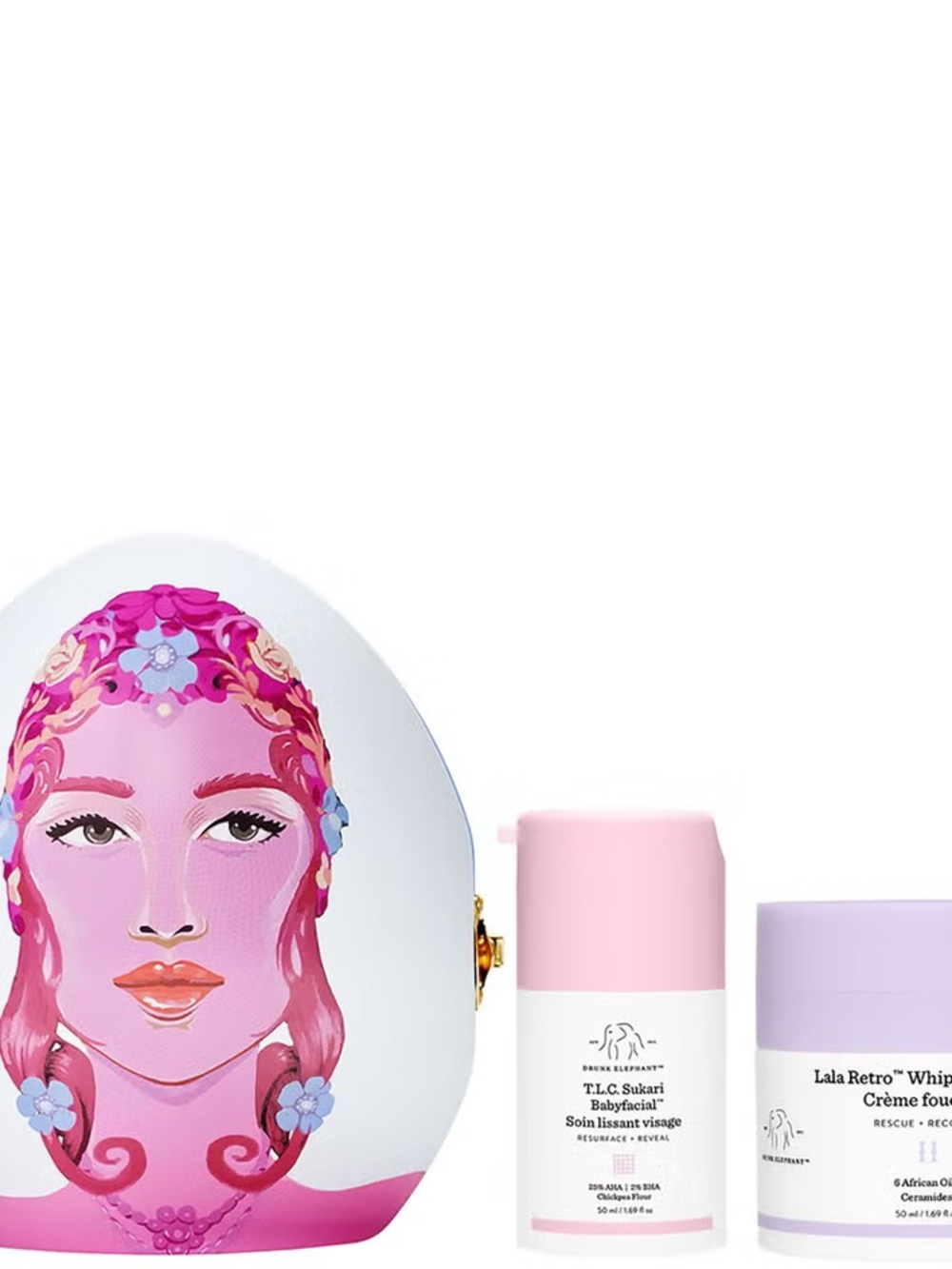 Brand new unopened Drunk Elephant Kissy Face skincare set